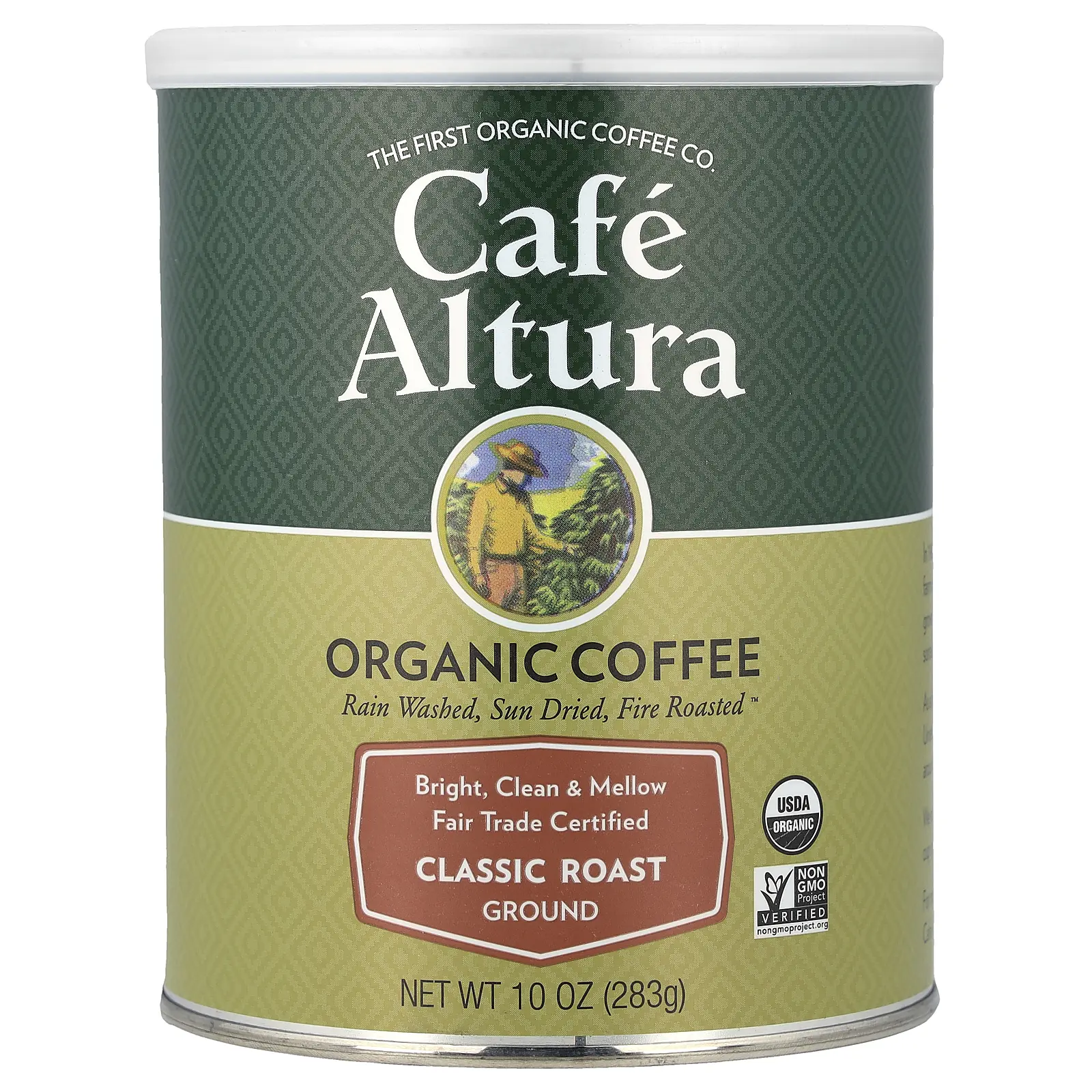 Cafe Altura Organic Coffee, Ground, Classic Roast, 10 oz (283 g)