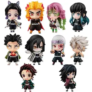 Anime KamadoTanjirou Figure kocho shinobu Figure 5-6cm is worth collecting Nine Pillars Action Figure Desktop ornaments Car toys