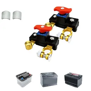 2026 New Car Battery Power Cut-Off Switch Breaker, Adjustable Battery Disconnect Switch Pure Copper Stable Transmission High Conductivity 12v-24v Disconnect Switch Smart (Includes 2 gaskets)