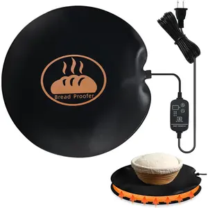 Sourdough Bread Heating Mad, 59°F - 140°F Thermostat Bread Proofing Mat, Dough Riser Heating Mat Shortens Fermentation Time, for Bread - 14" Round Sourdough Bread Warming Mad