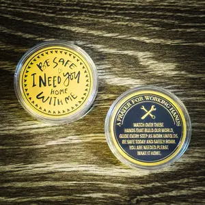 Be Safe I Need You Home With Me Challenge Coin