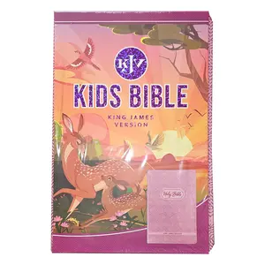 Blossom Pink Heart Faux Leather King James Version Kid's Bible