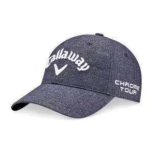 Callaway Golf Men's 2025 Tour Authentic Performance Pro LW Hat in Black Heather/White | Size: Adjustable