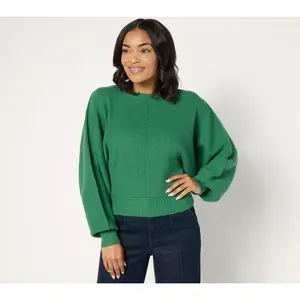 Carla Rockmore Collection Crewneck Dolman Sleeve Sweater