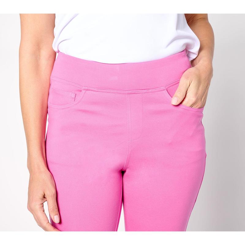 Belle by Kim Gravel Regular Pearls Just Want to Have Fun Ponte Pant