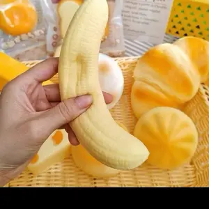 1/5pcs Soft Sticky Banana Pinchin Relaxing Toy Release Slow Rebound Pinching, Squishy, Used To Relieve Anxiety And Focus, Perfect For Birthday Gifts, Party Gifts,Holiday Gifts, Sock Gifts, Party Gifts, Collectible Gifts, And Prank Games! cute fidget toys