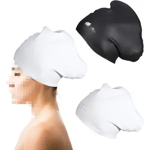 Swim Cap Long Hair 2 Pack Swimming Caps for Women Silicone Swim Caps Keep Hair Dry Waterproof Comfortable Flexible Durable Bathing Cap Tear-Proof Design Large Women Adult Swimming Cap 10+ Years Girls
