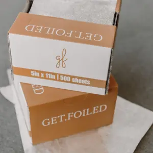 GET.FOILED Silver Foils for Hairstylist - Set of 5x11 Inches - No Rip No Slip - Professional Look