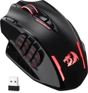 M913 Impact Elite  Gaming , 16000 DPI Wired/ RGB  with 16 Programmable Buttons, 45 Hr  and Pro Optical Sensor, 12 Side Buttons MMO Mous
