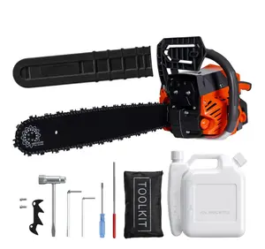 16 Inch Gas Chainsaw 52cc 2-Stroke, 2.2KW Powerful Engine, Auto Chain Lubrication, Quick Start, Anti-Vibration, Tree Trimming & Wood Cutting