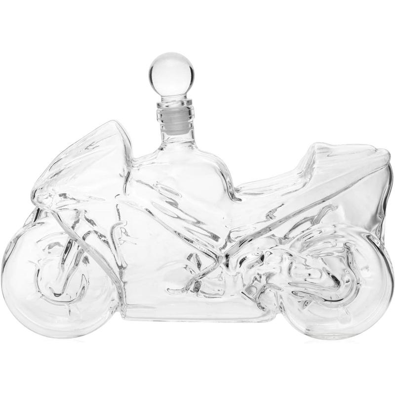Sport Bike Decanter - 750ml Glass Motorcycle Shaped Decanter