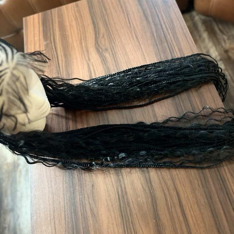 Handmade Cornrow Braided Wig with HD Full Lace for Stylish Looks