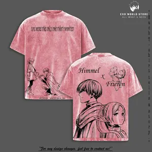 Frieren x Himmel Promise Beyond Time Frieren: Beyond Journey’s End Tee & Hoodie Washed, Premium Heavy Cotton Oversized Anime Manga Graphic, Nostalgic Fantasy Love Story Apparel, Retro Unisex Streetwear Collection, Anime Fan Gift