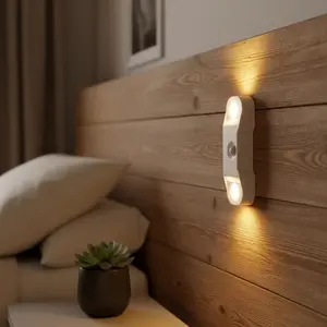 1/2/4Pcs Creative Wall Light, Compact Night Light, Motion Sensor, 4 LED Bulbs, Easy Installation, No Wiring, Ideal for Bedroom, Living Room, Hallway