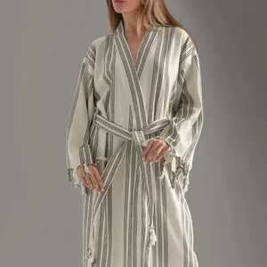 Organic Turkish Cotton Hooded Bathrobe