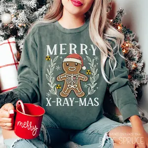 Comfort colors Gingerbread Christmas Radiology Tech Shirt Xray Tech Xmas Rad Tech Christmas Shirt Radiologic Technologist Ct Mri Best Seller CF Cardiology Christmas
