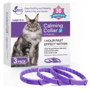 Adjustable Pet Calming Collar for Cats & Dogs, Anxiety Reduction Pheromone Collar, Lasting Natural Calm & Relax Soothing Design