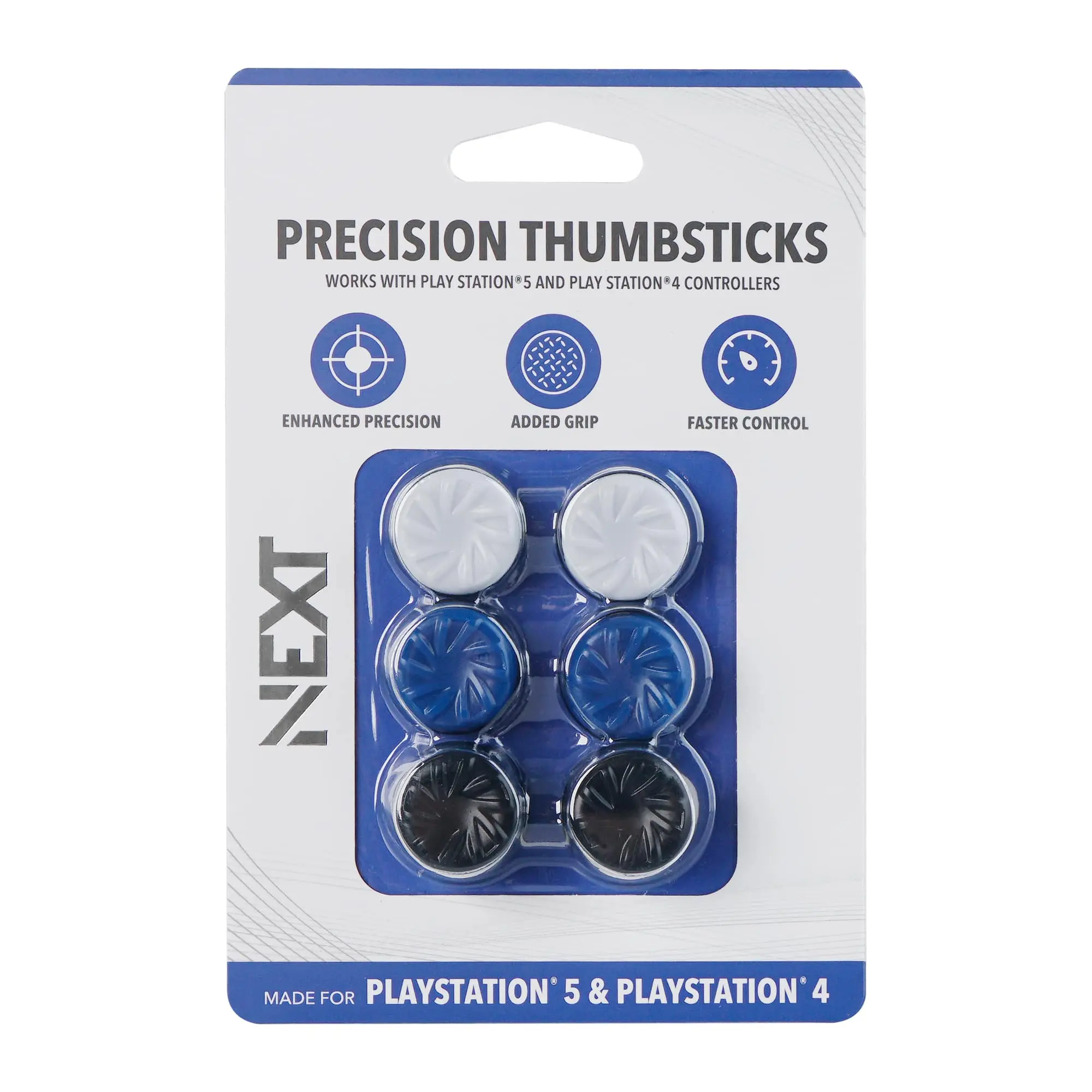 NEXT - Precision Thumbstick Multi-Pack for PlayStation 5 and PlayStation 4 Controllers - Multi Color