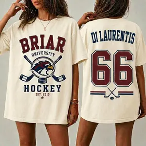 Comfort Colors Briar U Hockey Shirt, Off-Campus Dean Di Laurentis 66 University T-Shirt, College Oversize Tee, Romance Novel Gift