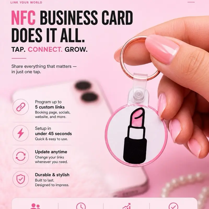 Pink NFC Digital Business Cards Pink NFC Digital Business Cards