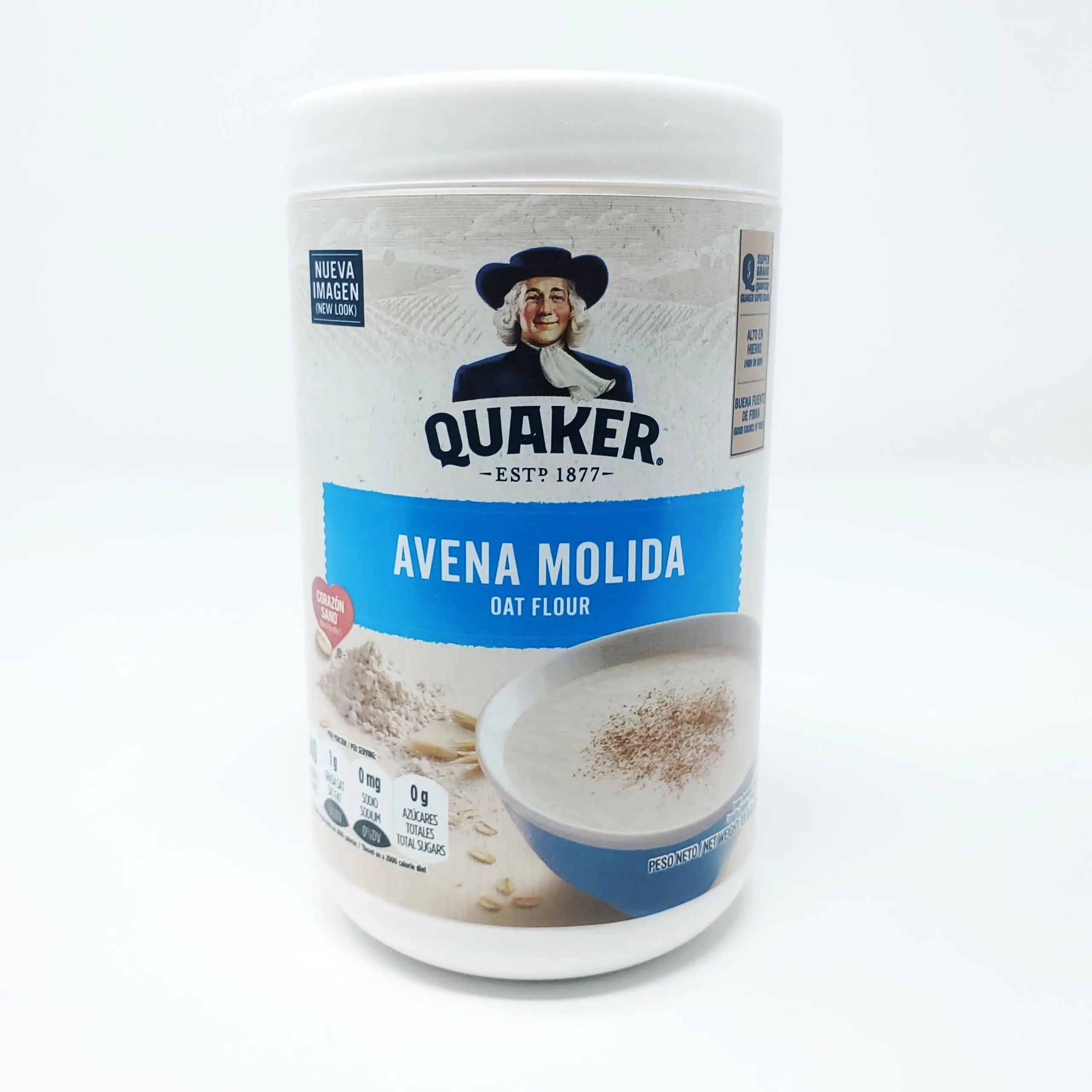 Quaker Oat Flour - Iron-Fortified, Fiber-Rich Avena Molida (10.9 oz)