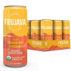 Sunrise Strawberry Lemonade Organic Energy Drink (Pack of 12)