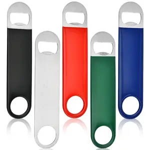5-Pack Stainless Steel Flat Beverage Bottle Openers, 17.8cm Hanging Hole Design, Durable & Convenient for Home/kitchen/business