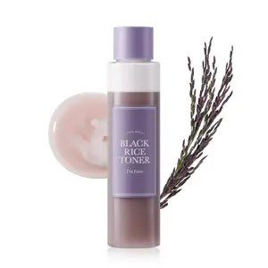 [I'm From Official Shop] Black Rice Toner, Skincare Korean Essential in a Compact Bottle for Effective Skin Care, Hydrating Comfort Lightweight Hydrate Moisturizer