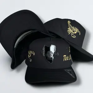 Durango Mexico Hats Black & Red SnapBack with Logo and Patch, Adjustable Fit