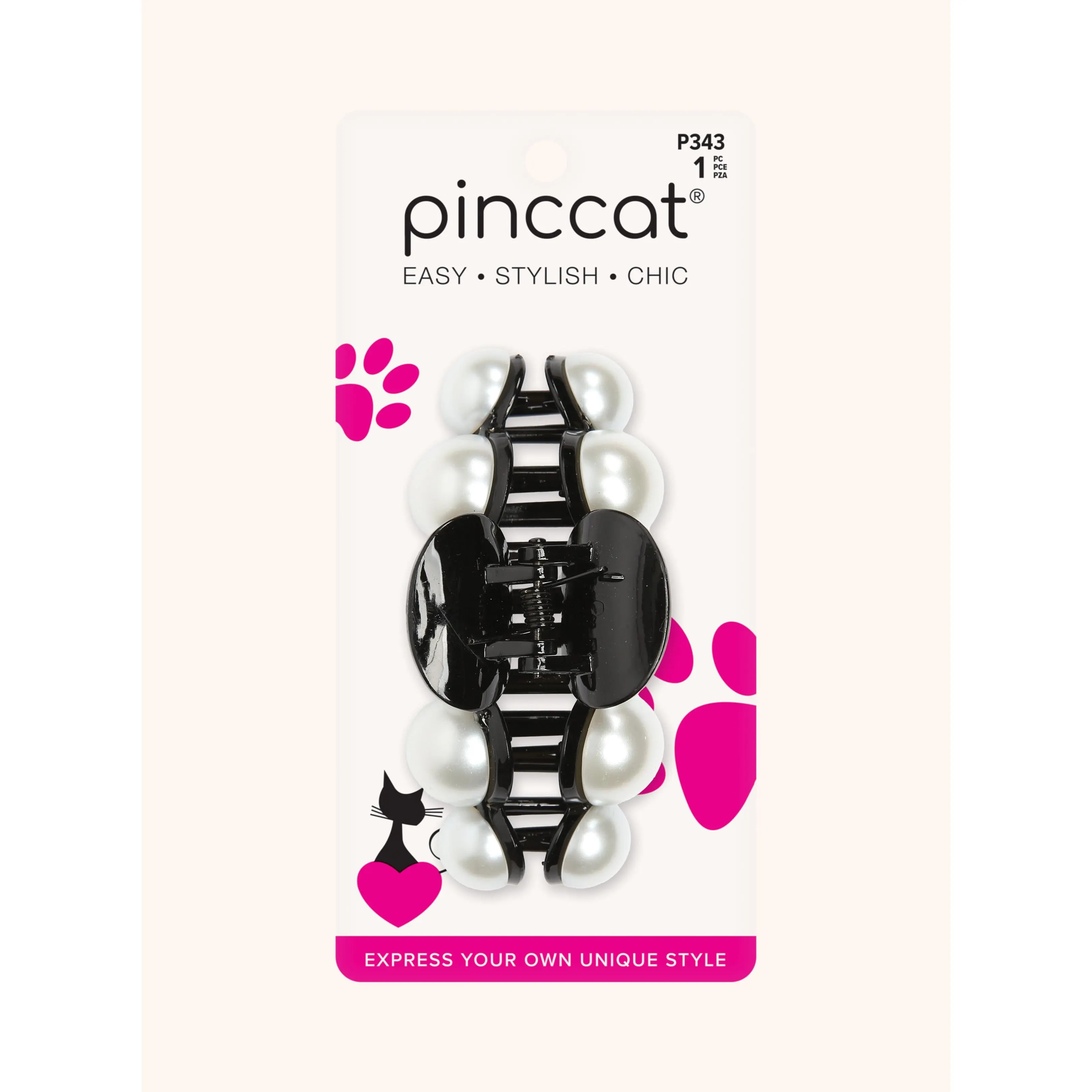 Black Pearl Hair Clips