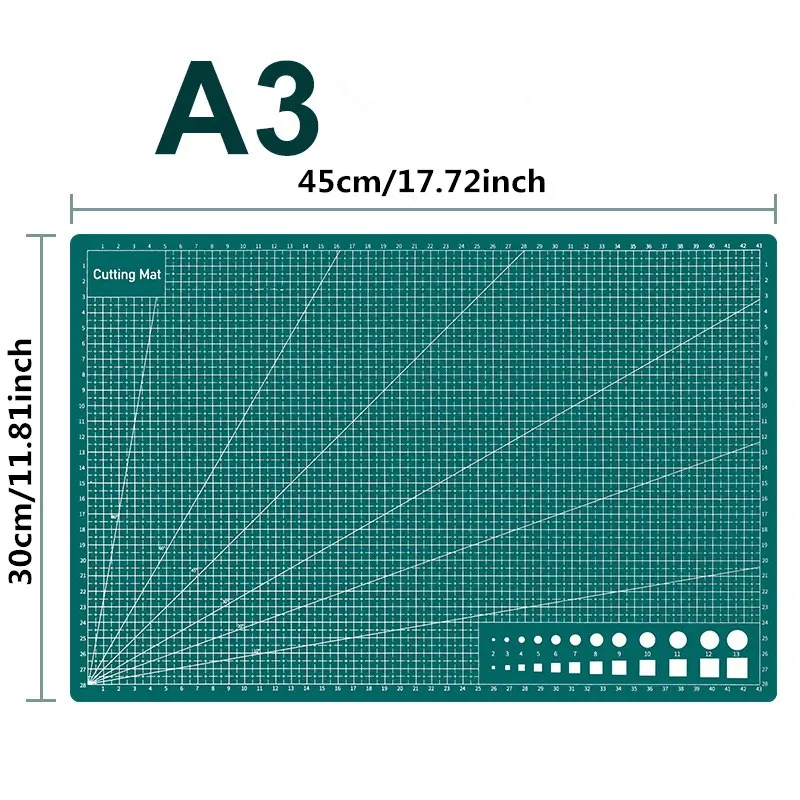 A4/a3 Cutting Mat Board 2.3mm, Dual-Sided Cut-Resistant Paper Trimming Pad, Student Desk Craft Carving Board, Office Cutting Supply, Available Now