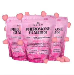3 HOT ProYoni Pheromone Gummies - Enhances Your Natural Pheromones From Within - 60 Count Mixed Berry Flavor Fitness Supplement Vitamin Healthcare