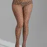 Fashion Ladies Womenswear High Elastic Fitted High Rise Stretchy Leopard Print Tights, Soft Tight Fit, Stylish Sexy Skinny Leggings for Street Style, Perfect for Shopping and Outings