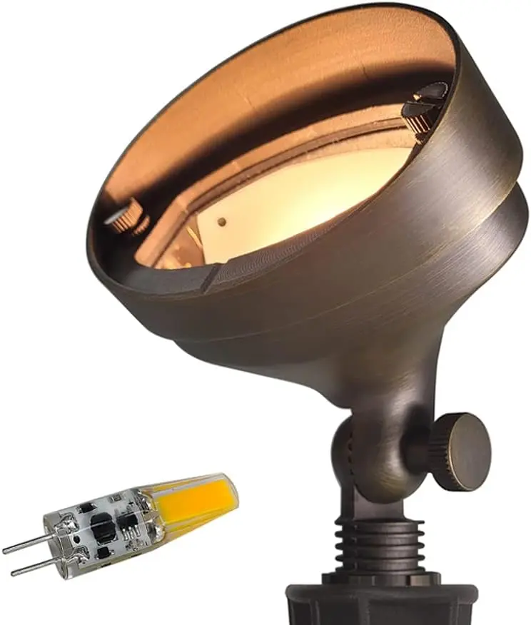COLOER Low Voltage Landscape Wall Wash Lighting | Brass Outdoor Flood Lights COF501B