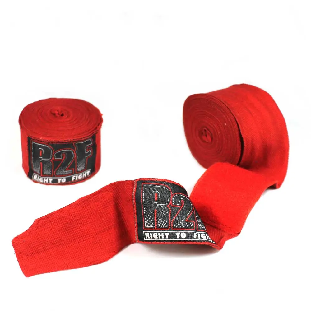 R2F Hand Wraps, 4.5 M Extra Long Stretchy Red Wrist Wraps for Martial Arts, Boxing, MMA & Combat Sports, Sports Accessories, Sports & Outdoor Gear