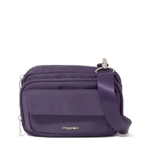 baggallini Women's Modern Double Zip Crossbody Bag