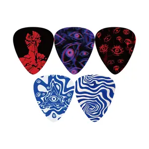 Single-Sided Halloween Theme Design Celluloid Material Guitar Pick 0.71mm Thickness, Compact Durable Durability Musical Accessory for Instrument Players