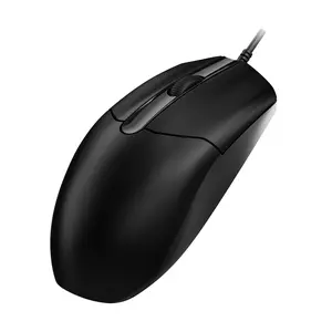 NJ01 Wired Office Mouse Light Sound Button AJAZZ Ergonomic Office Supplies DPI1000 Optical Engine Chip 125Hz Matte Surface PC Roller Student Practical Lightweight 78g Multi Scene Suitable