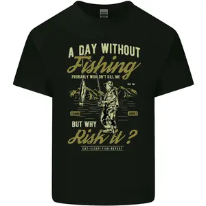 A Day Without Fishing Funny Fisherman Mens Cotton T-Shirt Tee Top Funny Hoodie And Classic Sweatshirt For Mens And Ladies H