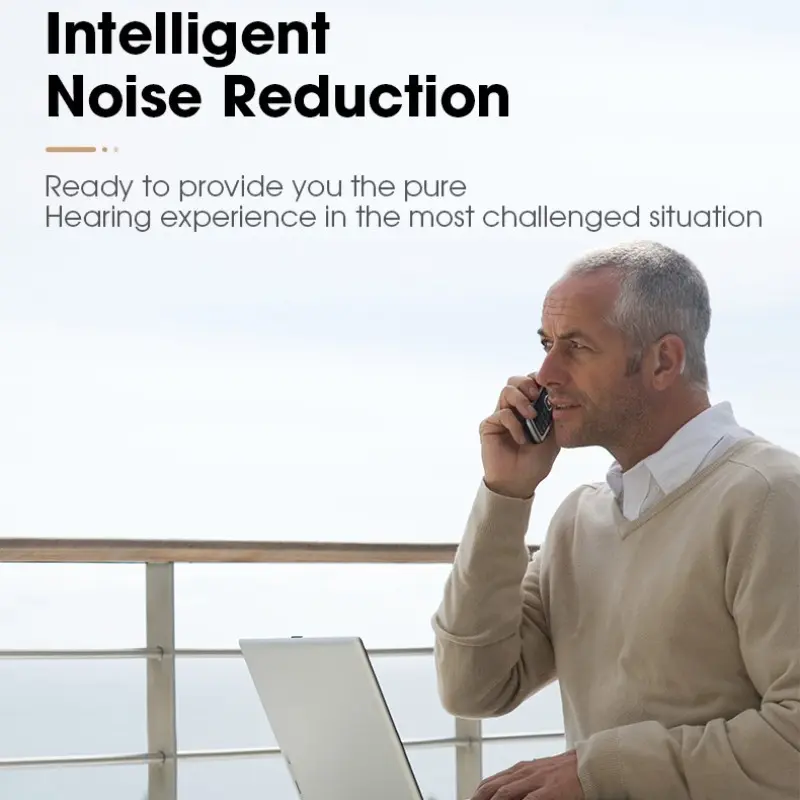 Discreet In-Ear Hearing Amplification, Rechargeable, No Prescription Care Daily