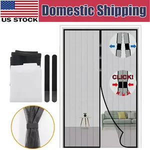 New Mosquito Door Net Mesh Screen Bug Pet Patio Hands Free Magnetic Magic Closer