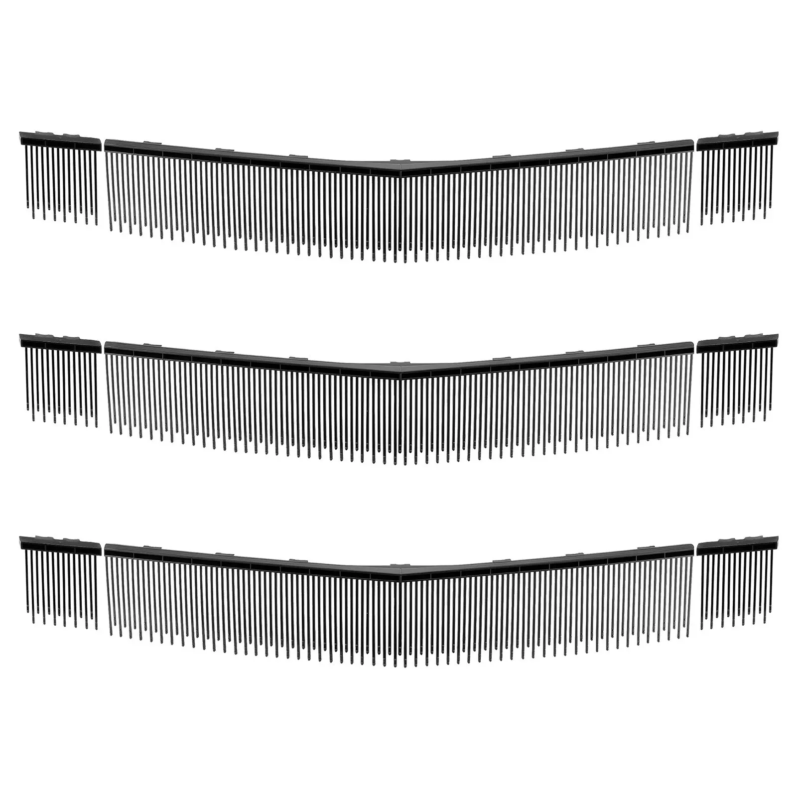 【Summerfinds】VEVOR 3-Pack Lawn Sweeper Brush Replacements - Durable V-Shaped Bristle Paddles, 29.7x4.1in, 2lbs/0.9kg, Quick Easy Installation, Compatible with 30 in Lawn & Leaf Collector Sweepers 919-003b, for Multiple Surfaces, Concrete, Nut Cleanup