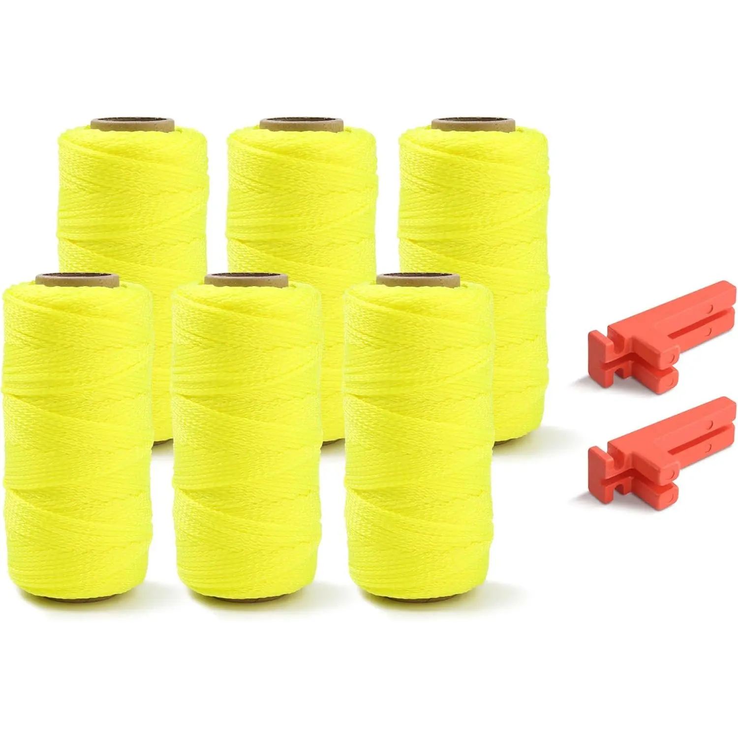 19 Nylon Braided Yellow 300ft 6 Pack