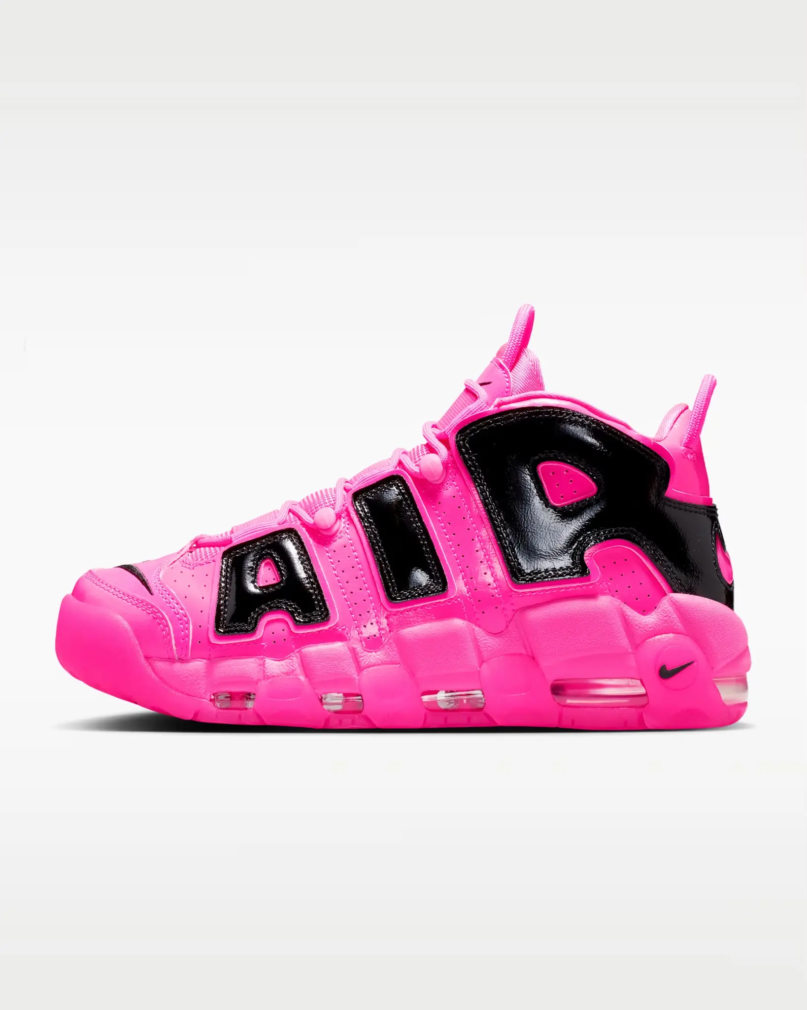 Nike Air More Uptempo SE Pink Blast Black Womens Sneakers