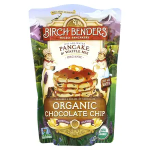 Birch Benders Pancake & Waffle Mix, Organic Chocolate Chip, 1 lb (454 g)