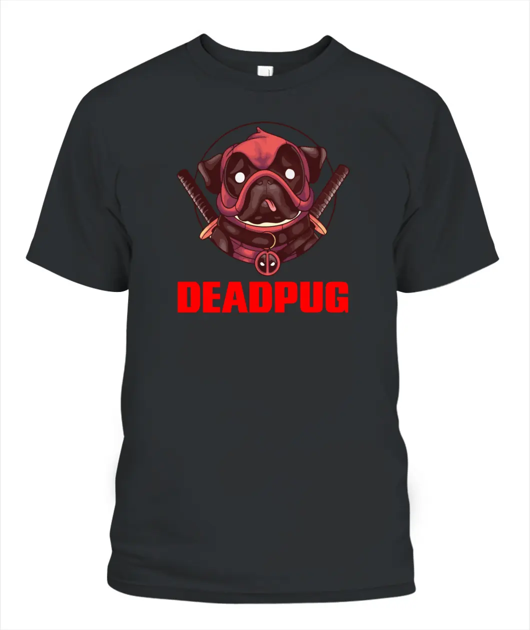 Deadpug red T-Shirt for Men and Women