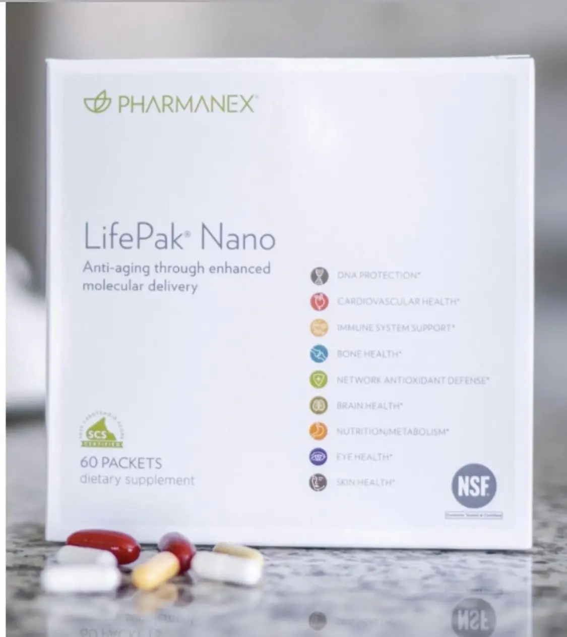 Pharmanex Nu Skin Lifepak Nano Fitness Edible