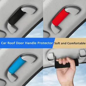 2pcs Fluff Car Roof Door Handle Protector Car Armrest Cover, Car Interior
