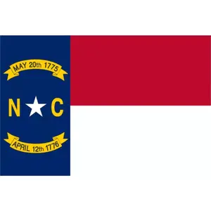 North Carolina State Flag Vinyl Decals Stickers Full Weather Proof