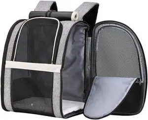 (Upgraded Black) Pet Carrier Backpack with Window Blind for Small Cats Dogs, Ventilated Design, Safety Straps, Buckle Support, Collapsible, Designed for Travel, Hiking, Winter Outing, Outdoor, Go to Vet